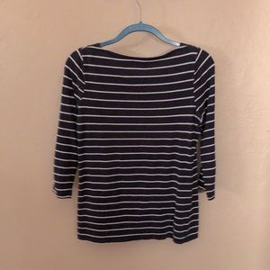 Merona 3/4 length Sleeve Shirt. Horizontal stripes